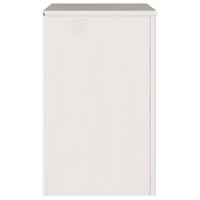 Nachtkastje Drammen Wit 45 x 35 x 56 cm Massief grenenhout - thumbnail