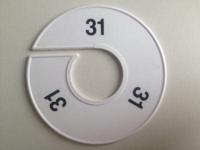 Maatring 11cm wit/zwart 31 - thumbnail