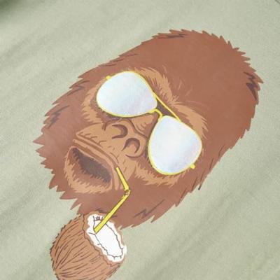 Kindershirt met korte mouwen 104 lichtkakikleurig