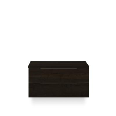 Seville Badmeubelset 100 cm - Wastafel Blad Black Oak Edge greep
