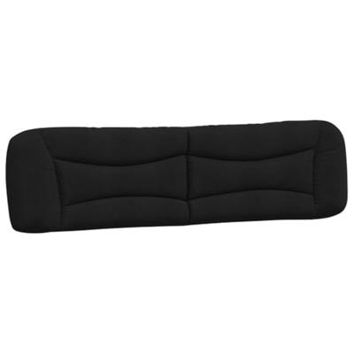 Bed met matras "Hvar" stof zwart 200x200 cm