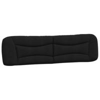 Bed met matras "Hvar" stof zwart 200x200 cm - thumbnail