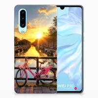 Huawei P30 | Silliconen Back Cover | Amsterdamse Grachten - thumbnail