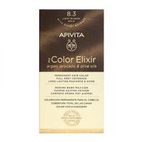 Apivita Hair Colour Color Elixir Permanent Hair Color 8.3 Light Blonde Gold Set - thumbnail
