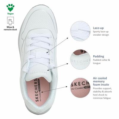 Skechers Uno Gen1-Cool Heels 310538L/WSL Wit-30 maat 30