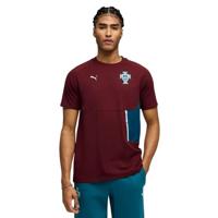 PUMA Portugal Pumatech T-Shirt 2026-2028 Bordeauxrood Blauwgroen Wit - thumbnail