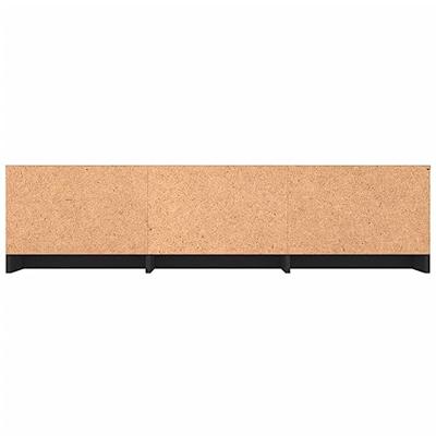 Tv-meubel 140x40x35,5 cm bewerkt hout zwart