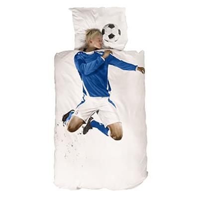 Snurk Soccer Champ Blue dekbedovertrek