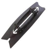 Polisport Voorspatbord mudflap xl 33 cm zwart - thumbnail
