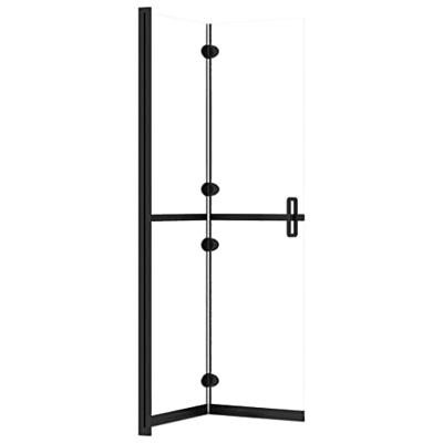 Inloopdouchewand inklapbaar 100x190 cm ESG-glas transparant - thumbnail