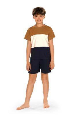Jongens shortama brede strepen