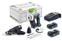 Festool DWC 18-4500 HPC 4.0 I-Plus | DURADRIVE accu schroefautomaat 18V 4500rpm in Systainer SYS3 M 187 (2x 4.0Ah accu + lader) - 576502 - thumbnail
