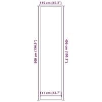 Deurmat 115x500 cm antracietkleurig - thumbnail