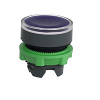 Schneider Electric ZB5AA68 Harmony ZB5AA68 Druktoets Bedieningsknop vlak 1 knop Blauw Druk-ontgrendeling 1 stuk(s) - thumbnail