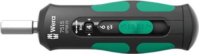 Wera 7515 Kraftform Safe-Torque Speed draaimomentschroevendraaier, 2-6 Nm, 1/4" x 2,0 Nm x 3,0 Nm x 4,0 Nm x 5,0 Nm x 6,0 Nm x 147.5 mm - 05075815001