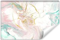 Fotobehang - Stijlvolle marmeren abstractie, Roze/wit, in 11 maten te koop, inclusief behanglijm - thumbnail