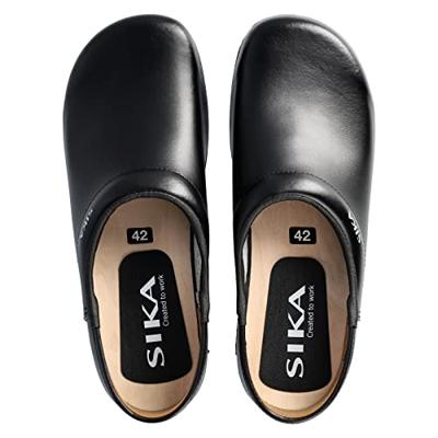 SIKA 124 Klomp Traditionel Dichte Hak PU Zwart - Maat 47 - 16.089.075.47