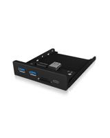ICY BOX 60433 USB-hub 3 poorten USB-A USB 3.0 5 GBit/s Zwart - thumbnail