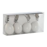 Tafelkleedclip Home ESPRIT Wit 3,5 x 3,5 x 5,5 cm - thumbnail