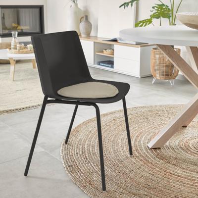 Kave Home Eetkamerstoel Hannia - Zwart Kave Home Eetkamerstoel Hannia - Zwart