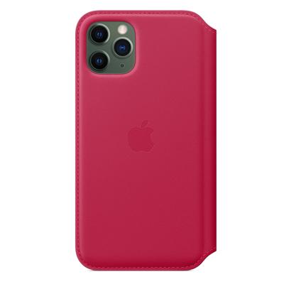 Apple leather Folio case iPhone 11 Pro Raspberry