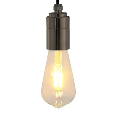 VidaXL Lamphouders 2 st glanzend zwart e27 VidaXL Lamphouders 2 st glanzend zwart e27