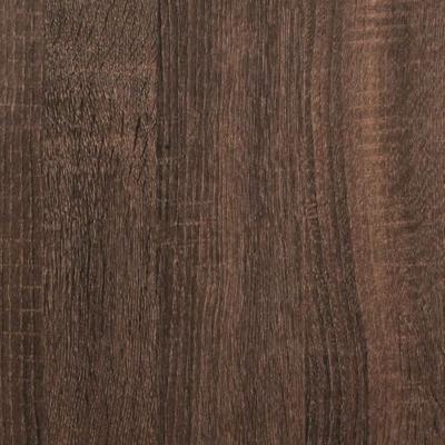 Bedframe met hoofdeinde Bruin Eiken 75 x 190 cm Bewerkt hout