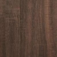 Bedframe met hoofdeinde Bruin Eiken 75 x 190 cm Bewerkt hout - thumbnail