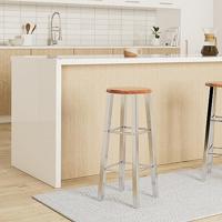 Barkrukken Pretoria metaal met MDF zitting 2 st - thumbnail