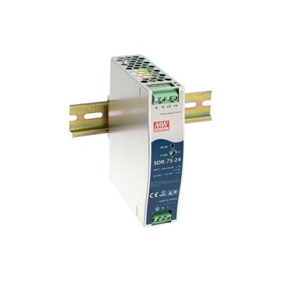 MEAN WELL SDR-75-12 DIN-rail netvoeding 12 V/DC 6.3 A 75 W Aantal uitgangen:1 x Inhoud 1 stuk(s) MEAN WELL SDR-75-12 DIN-rail netvoeding 12 V/DC 6.3 A 75 W Aantal uitgangen:1 x Inhoud 1 stuk(s)