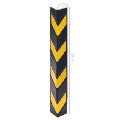VidaXL Hoekbeschermers reflecterend 80 cm rubber 10 st - thumbnail