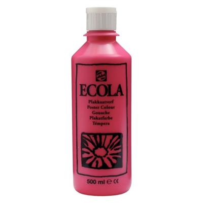 Talens Ecola plakkaatverf flacon van 500 ml, tyrisch roze (magenta)