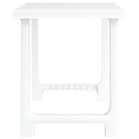 Campingtafel hout-look 79x56x64 cm PP wit - thumbnail