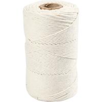 Creativ Company Macramé koord, l: 198 m, d 2 mm, off-white, 330 gr/ 1 rol - thumbnail