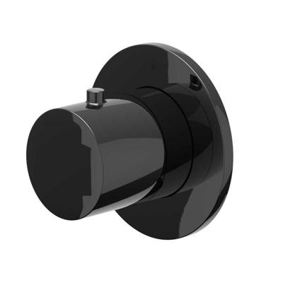 Afbouwdeel IVY Bond Inbouw Stopkraan Symmetry Met Rond Rozet Zwart Chroom PVD Afbouwdeel IVY Bond Inbouw Stopkraan Symmetry Met Rond Rozet Zwart Chroom PVD