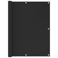 Balkonscherm 120x500 cm HDPE antraciet - thumbnail