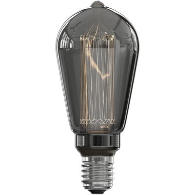 LED Glasfiber Rustic lamp 220-240V 3,5W 40lm 2000K ST64 Titanium E27 dimbaar Calex - Calex LED Glasfiber Rustic lamp 220-240V 3,5W 40lm 2000K ST64 Titanium E27 dimbaar Calex - Calex