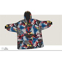 SpiderMan Hoodie Fleece deken, 7 - 14 jaar - thumbnail