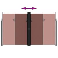 Windscherm uittrekbaar 200x600 cm bruin - thumbnail