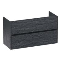 Brauer Adore - Onderkast Ondiep - 100 cm - met 2 Softclose Lades Greeploos en 1 Sifon Uitsparing - Damascus - thumbnail