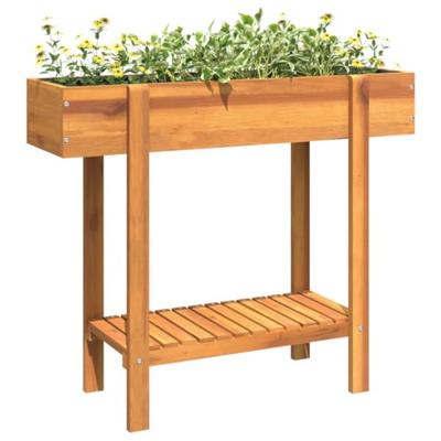 VidaXL Plantenbak verhoogd 90x30x75 cm massief acaciahout