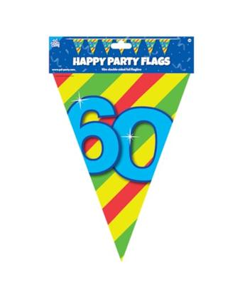 Happy Verjaardag Vlaggenlijn 60 Jaar (10m) - thumbnail