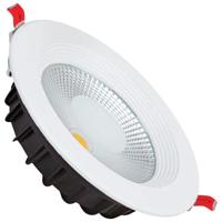 LED Downlight Verona 10W - Rond Inbouw Ø120mm - Koud Wit 6400K - Mat Wit Aluminium - thumbnail