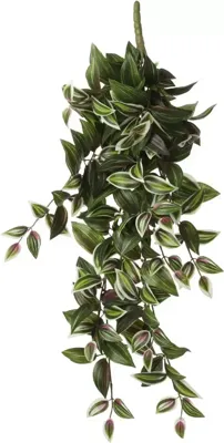 Mica Decorations kunst hangplant tradescantia 54cm groen