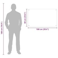 VidaXL Keuken achterwand wit 100 x 60 cm gehard glas - thumbnail