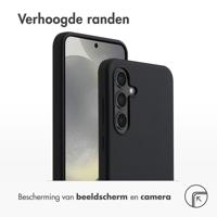 Accezz Liquid Silicone Backcover met MagSafe voor Samsung Galaxy S24 FE Telefoonhoesje Zwart - thumbnail