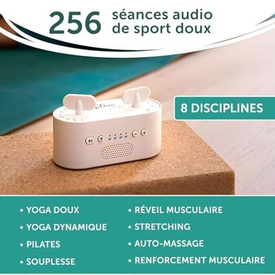 Box Flow - MORPHEE - Audiocoaching - 256 yoga-, pilates- en stretchsessies - 10 tot 40 minuten - Schermvrij