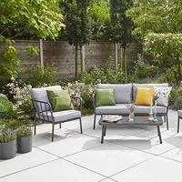 Siena Garden LOCON GROOVE 722_50 Plantcontainer Polypropyleen Antraciet - thumbnail