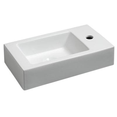 Rhea fontein rechts 45,5 x 26 x 12 cm keramiek glans wit