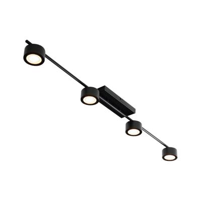 Plafondlamp 4 spots zwart Nordlux Clyde 115cm Plafondlamp 4 spots zwart Nordlux Clyde 115cm